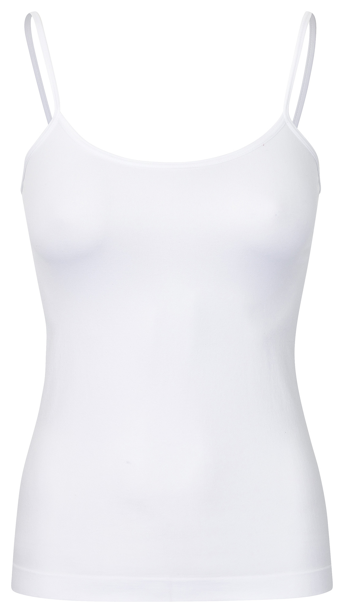 Damen Unterhemd & Panty Trägerhemd Microfaser Unterwäsche Set Top weiss